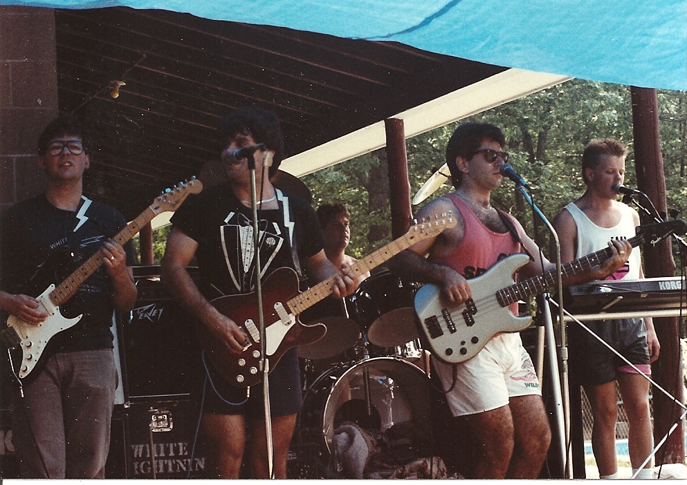 Glen-Greg-Mark-Tony-Kevin Buzzy&#39;s outing-Creighton Pond-Middleton 6-4-89
